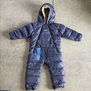 Patagonia Infant Snowsuit in navy blue